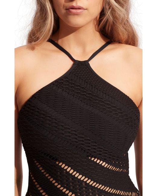 Seafolly Black Marrakesh Dd-cup One-piece Swimsuit