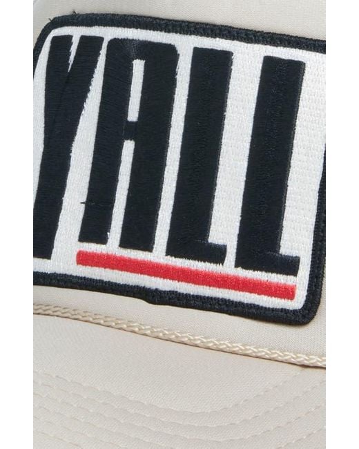 Friday Feelin Black Y'All Patch Trucker Hat
