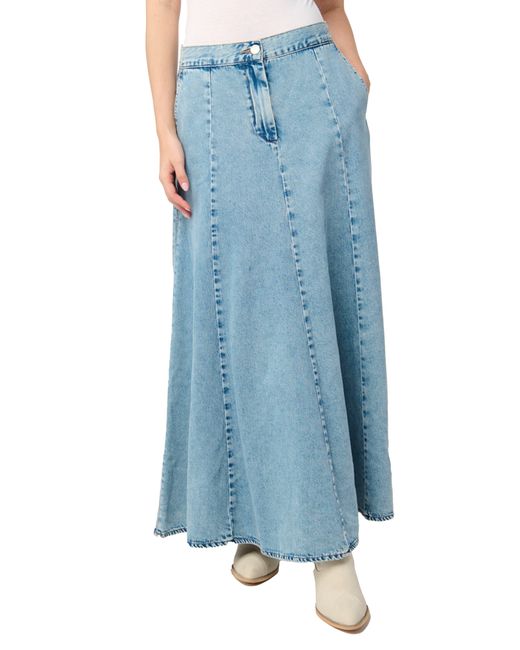 Blank NYC Blue A-line Denim Skirt