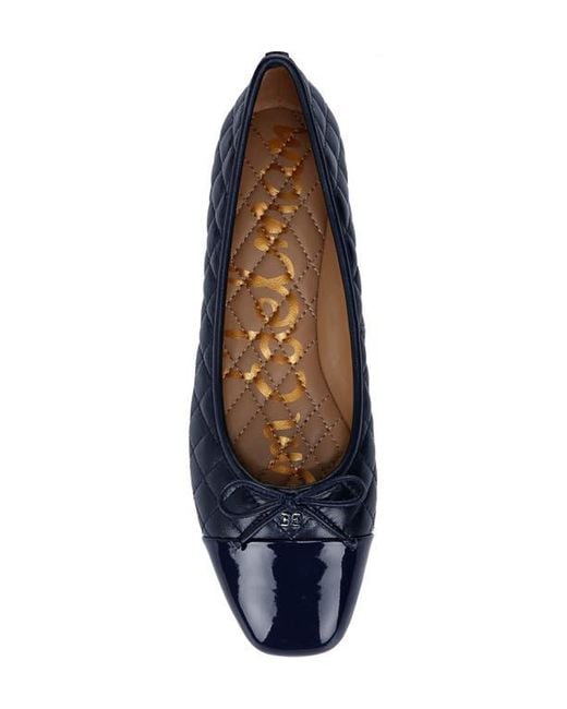 Sam Edelman Blue Marilyn Cap Toe Ballet Flat