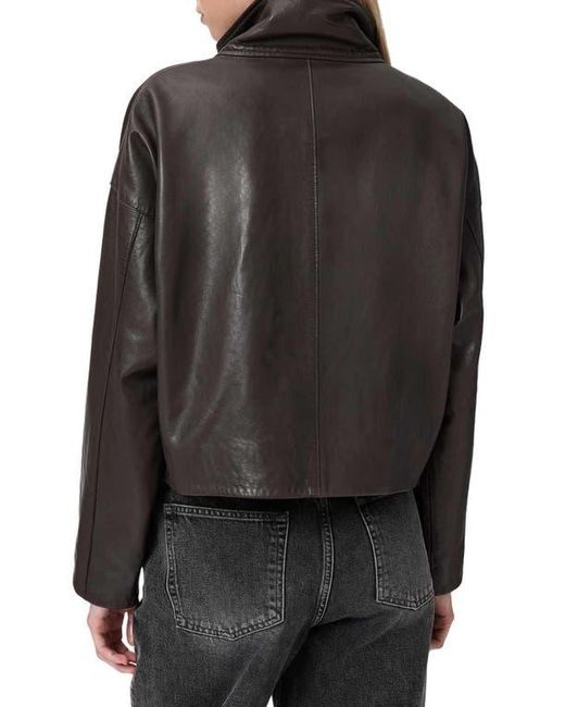 AllSaints Black Ryder Leather Jacket