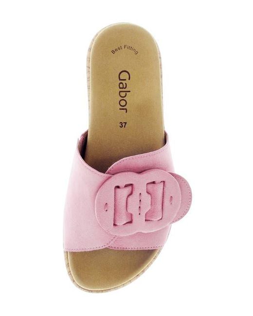 Gabor Pink 63.760 Platform Slide Sandal