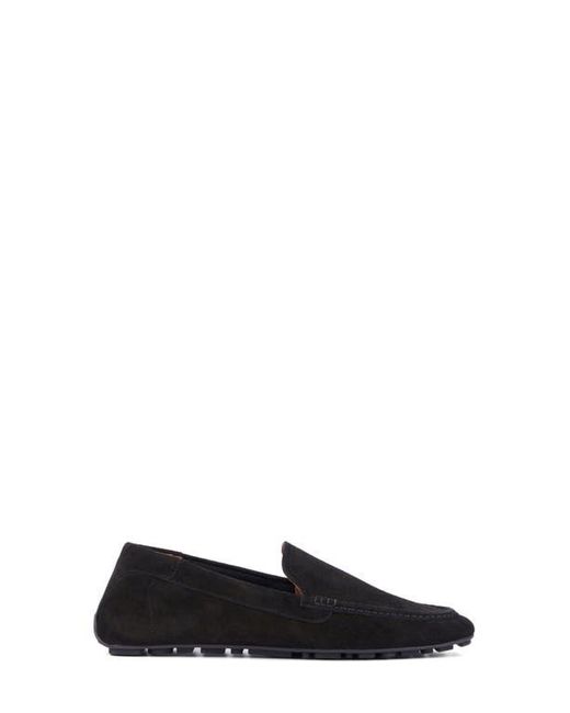 Aquatalia Black Qaitlin Moc Toe Slip-On Shoe