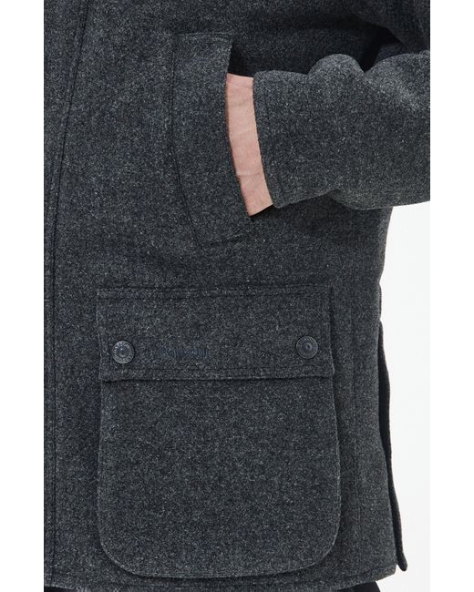 Barbour melton best sale jacket