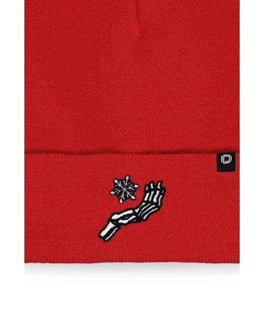 Alix Red Chill Touch Beanie for men