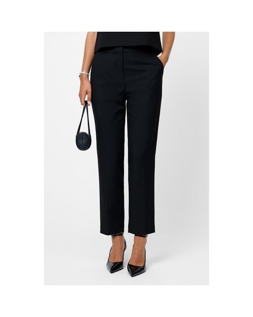French Connection Black Kai Wool Suiting Pants