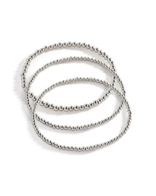 Mint & Lily Metallic 433 Beaded Bracelet Stacking Set