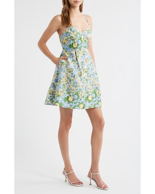 Sister Jane Green Marigold Jacquard Minidress