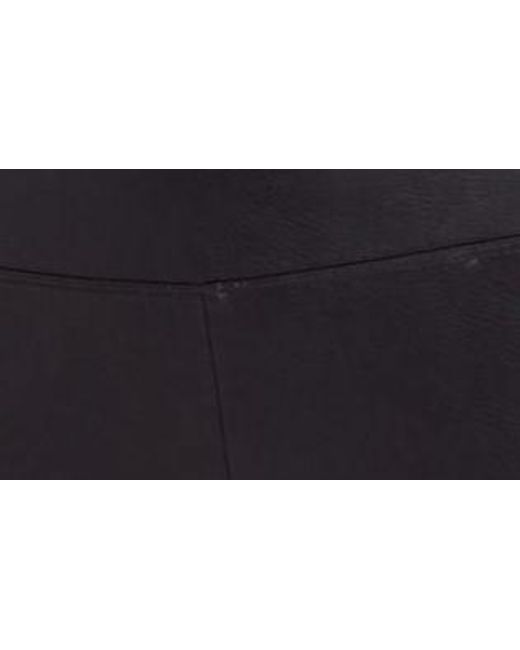 Lyssé Black Textured Faux Leather leggings