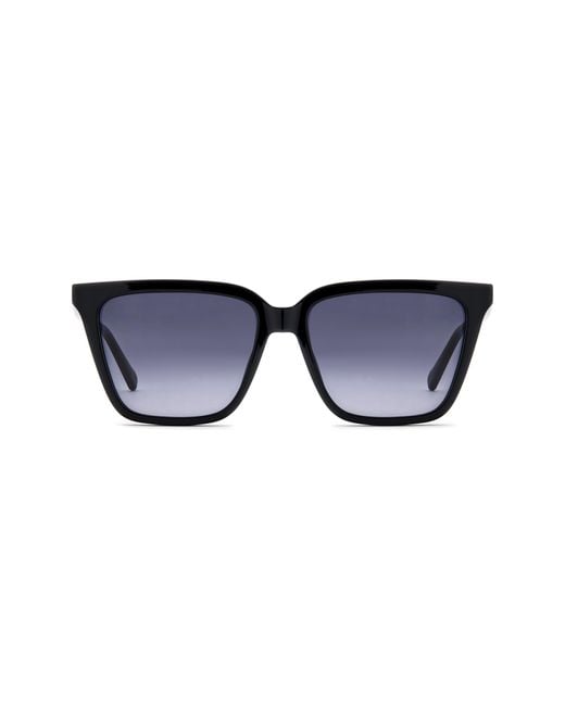 Fossil Blue 56Mm Square Sunglasses