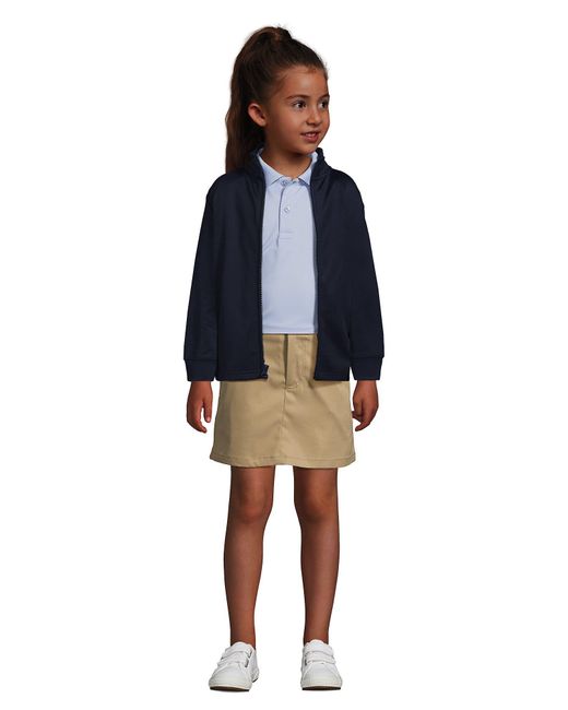Lands' End Blue Kids Active Performance Full Zip Jacket