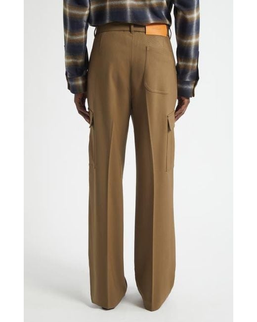 Second Layer Green Baja Wool Cargo Pants for men