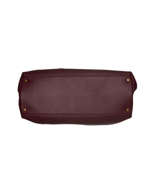 Bottega Veneta Red Ciao Ciao Knot Detail Leather Top Handle Bag