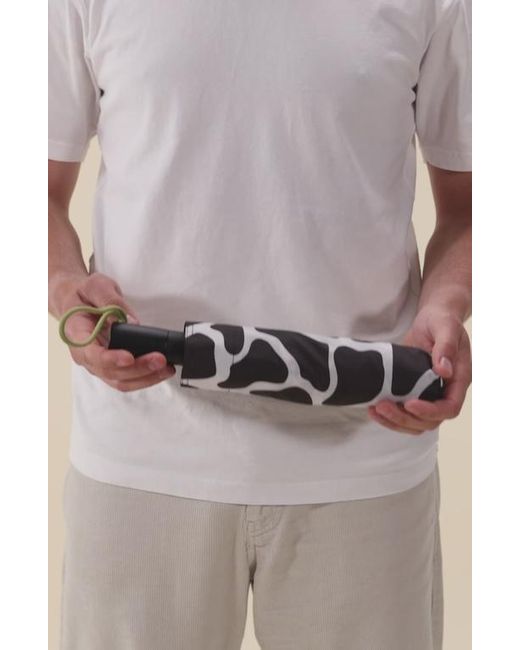 Original Duckhead Black Compact Umbrella With Automatic Open-Close Function