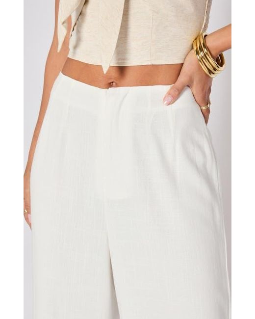 Vici Collection White Brunch Ready Wide Leg Pants