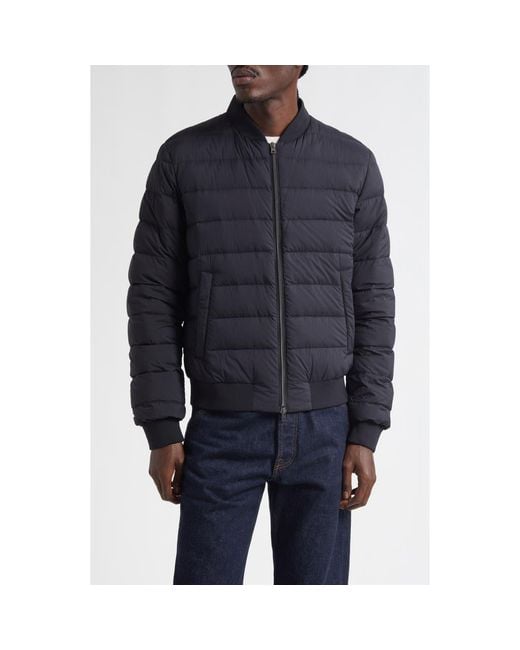 Herno Black L'Aviatore Matte Nylon Down Puffer Jacket for men