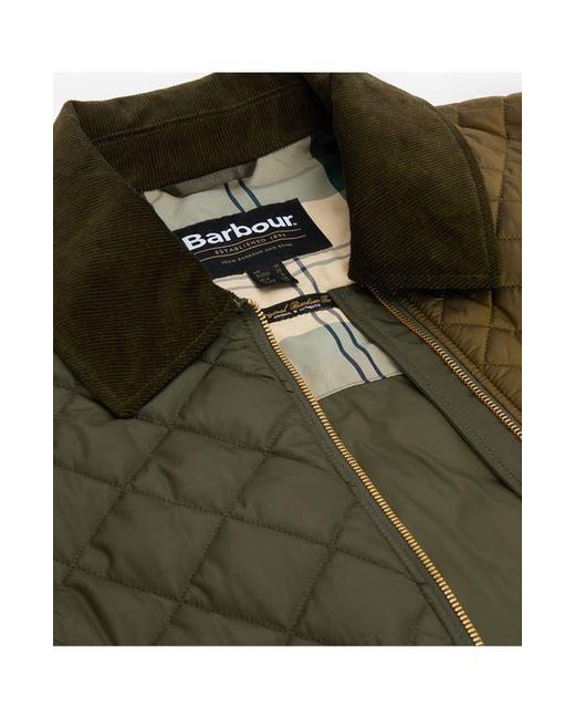 Barbour Green Danby Patchwork Quilted Jacket