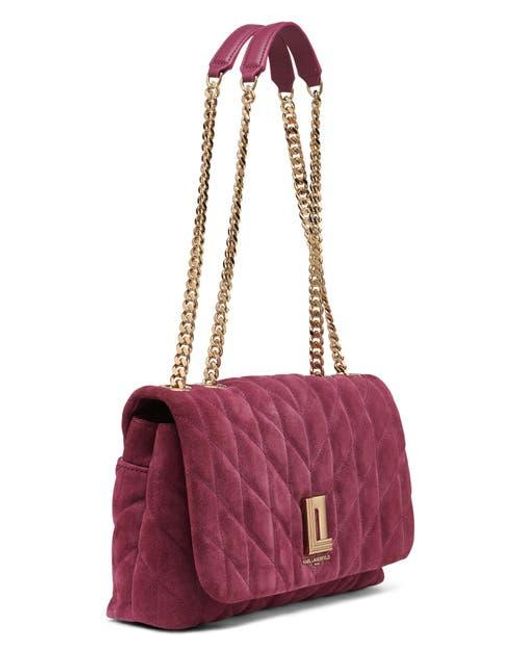 Karl Lagerfeld Purple Lafayette Shoulder