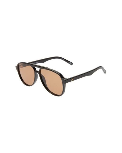Le Specs Natural Tragic Magic 56Mm Aviator Sunglasses