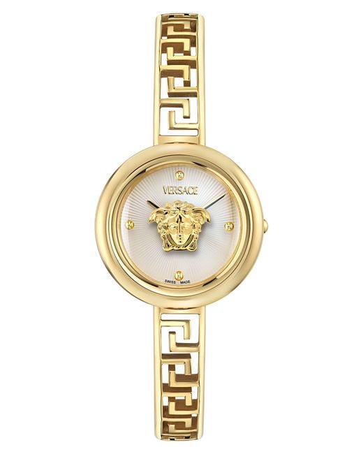 Versace Metallic Medusa Eclipse Bracelet Watch, 28Mm