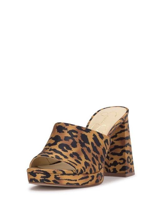 Jessica Simpson Brown Kameena Platform Wedge Sandal