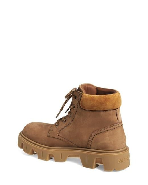 Moncler Brown Peak City Lace-Up Boot for men