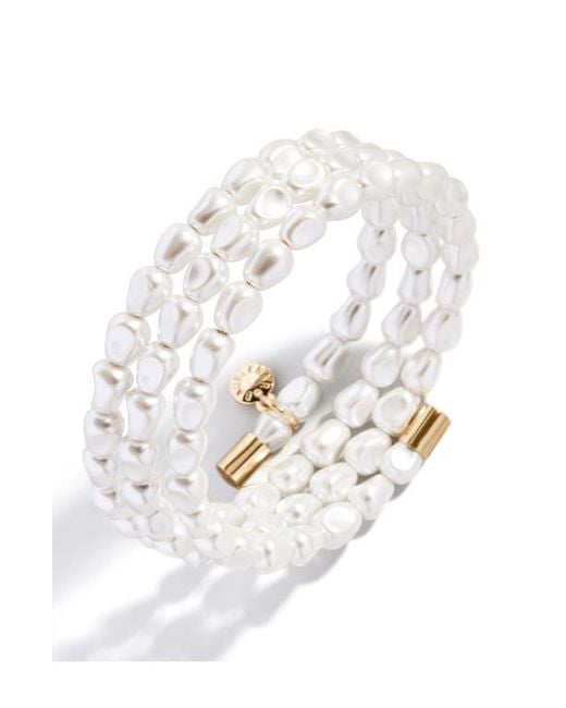 BaubleBar White Ondine Faux Bracelet