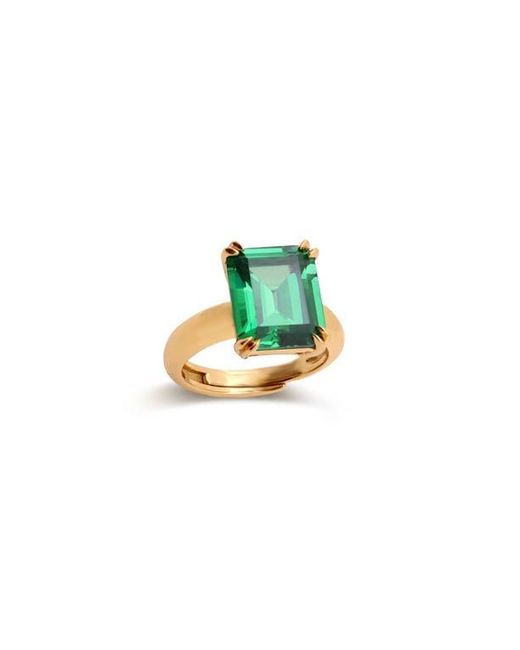 Retro Chic Blue Lime Glow Ring