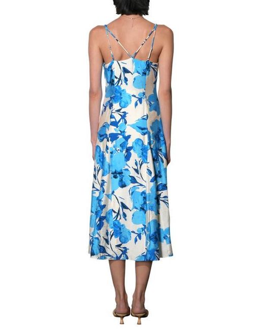 adelyn rae blue dress Adelyn Rae: Danica 3D Embroidered Scalloped Mini Dress: Blue The Squad Boutique