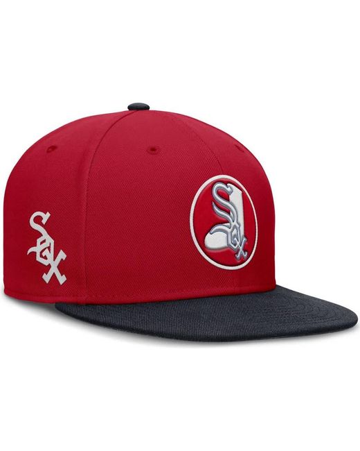 Nike Red Chicago Sox True Performance Fitted Hat for men