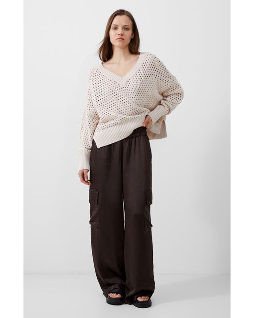 French Connection Natural Nini Open Stitch Sweater