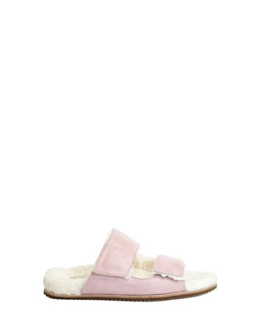 Revitalign Pink Amelia Faux Fur Lined Slide Slipper
