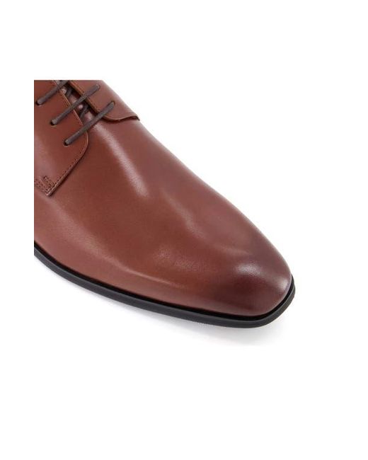 Dune Brown Satchel Plain Toe Derby for men