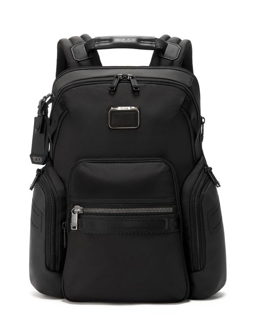 Tumi Alpha Bravo Navigation Backpack in Black for Men | Lyst