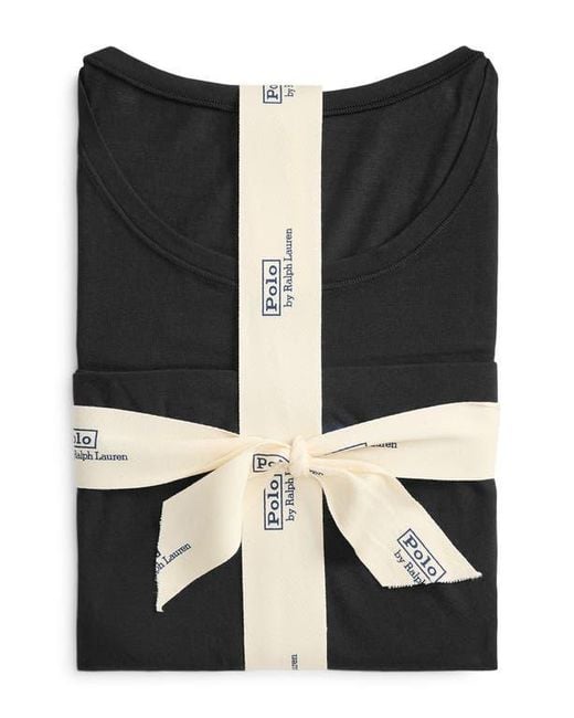 Polo Ralph Lauren Black Cotton Blend T-Shirt & Boyshorts Set