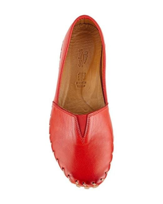 Spring Step Red Kathaleta Flat