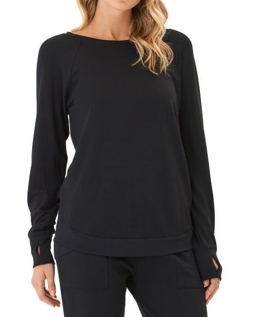 Threads For Thought Black Cannon Feather Fleece Tunic