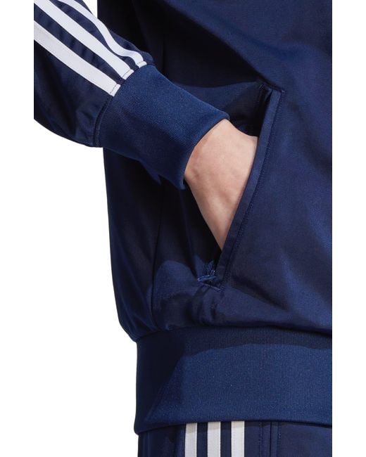 adidas Firebird Recycled Polyester Track Jacket in Blue | Lyst