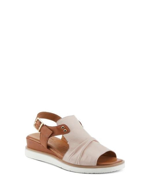 Spring Step Brown Locals Wedge Sandal
