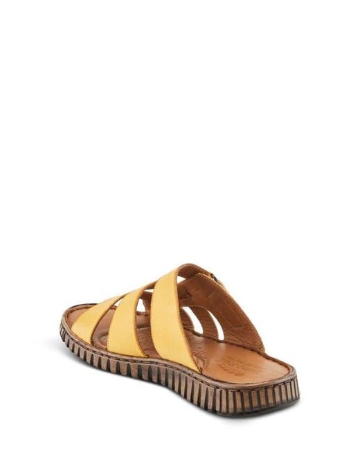 Spring Step Metallic Olly Slide Sandal