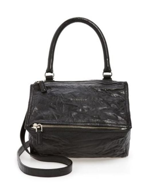 Lyst Givenchy Small Pepe Pandora Leather Shoulder Bag In Black Givenchy Black Small Pepe Pandora Leather Shoulder Bag Lyst
