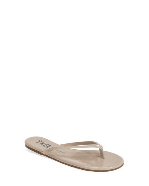 TKEES White 'Glosses' Flip Flop