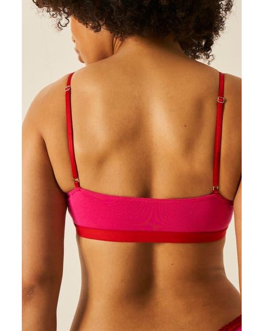 Stripe & Stare Red The Lace Square & Original Knicker Set
