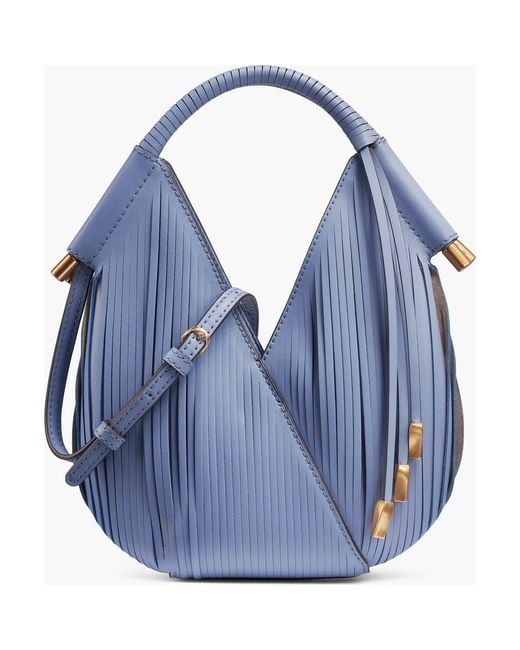 Donna Karan Women's Blue Baldwin Lasercut Micro Crossbody