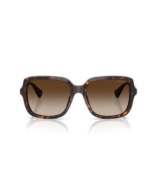 Ralph Brown 56Mm Gradient Square Sunglasses
