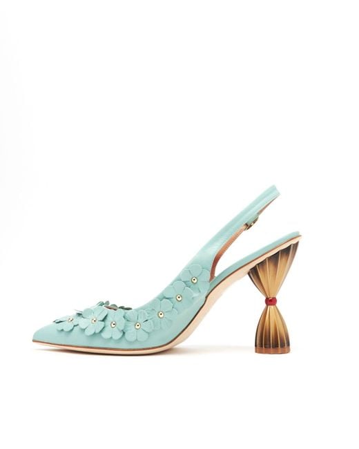 INOLA OJÉN Blue Flore Slingback