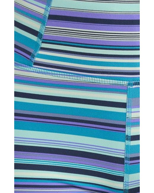Free People Blue Fp Movement Printed Never Better Bike Shorts