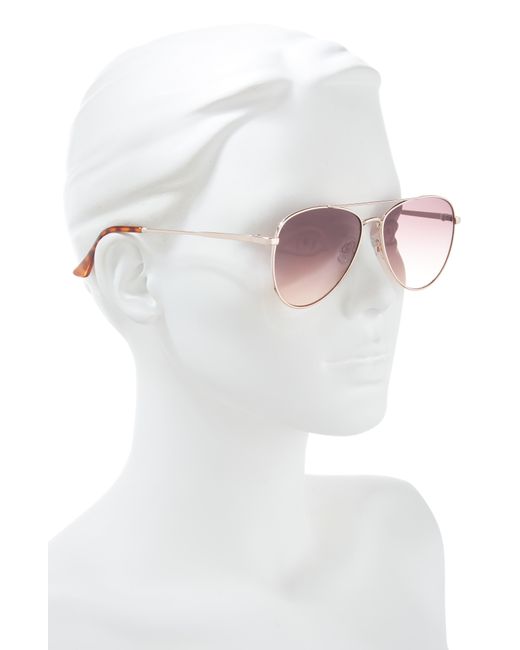 BP. Multicolor 55mm Gradient Aviator Sunglasses