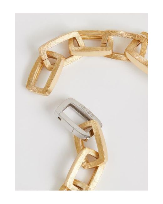 Reiss Metallic Gloria Graphic Necklace