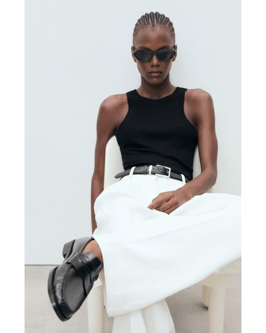 Mango Black Penny Loafer